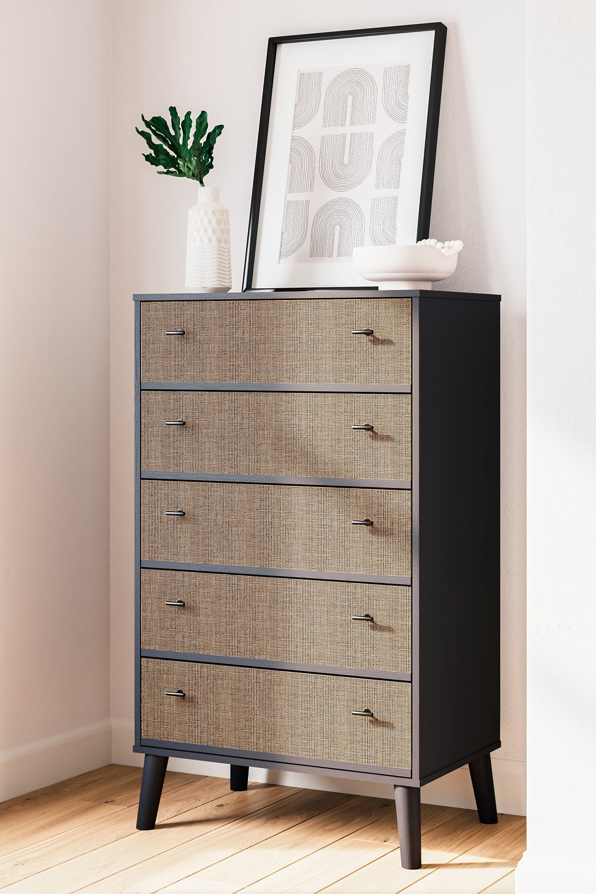 Beige tall online dresser