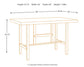 Kavara RECT Dining Room Counter Table