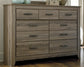 Zelen Queen/Full Panel Headboard with Dresser